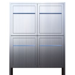 BASE For Four Postkasse - Rustfrit St�l