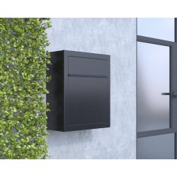 BASE Postkasse - Rust med Rustfrit Indkast