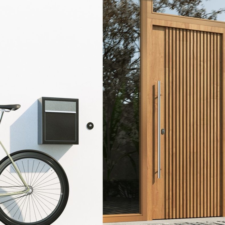 BASE Postkasse - Rust med Rustfrit Indkast