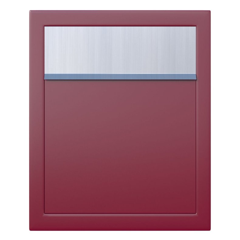 BASE Postkasse - Rd med Rustfrit Indkast