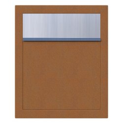 BASE Postkasse - Rust med Rustfrit Indkast