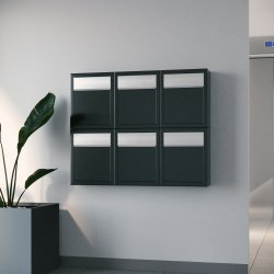 BASE Postkasse - Rust med Rustfrit Indkast