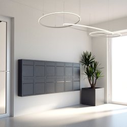 BASE Postkasse - Rust med Rustfrit Indkast