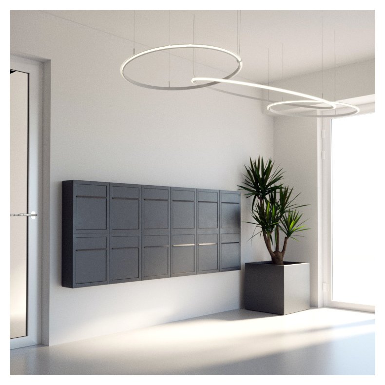 BASE Postkasse - Rust med Rustfrit Indkast