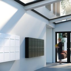 BASE Postkasse - Rust med Rustfrit Indkast