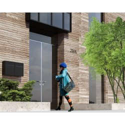 BASE Postkasse - Rust med Rustfrit Indkast