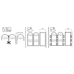 BOBI DUO - Rustfrit Stl Postkasseanlg - 2 enheder