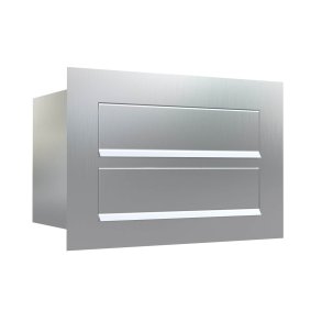 COMO - Rustfrit Stl Indbygnings Postkasse - 2 Enheder