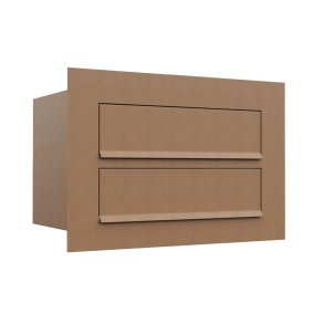 COMO - Rust Indbygnings Postkasse - 2 Enheder