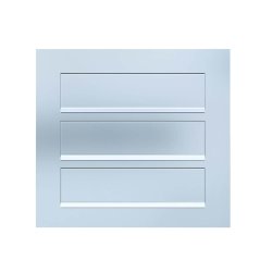 COMO - Rustfrit St�l Indbygnings Postkasse - 3 Enheder