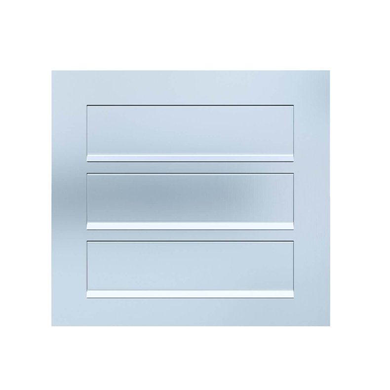 COMO - Rustfrit St�l Indbygnings Postkasse - 3 Enheder