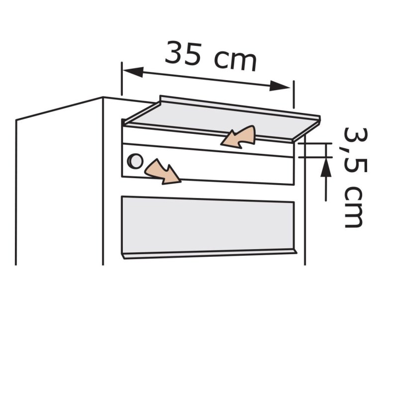 Sort Postkasseanlg med Stander - CUBE - 6 enheder