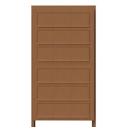 Rust Postkasseanlg med Stander - CUBE - 6 enheder