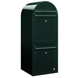 BOBI DUO - Mrkegrnt Postkasseanlg - 2 enheder