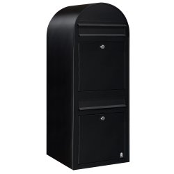 BOBI DUO - Sort Postkasseanlg - 2 enheder