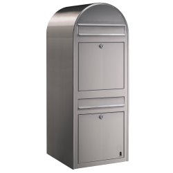 BOBI DUO - Rustfrit Stl Postkasseanlg - 2 enheder