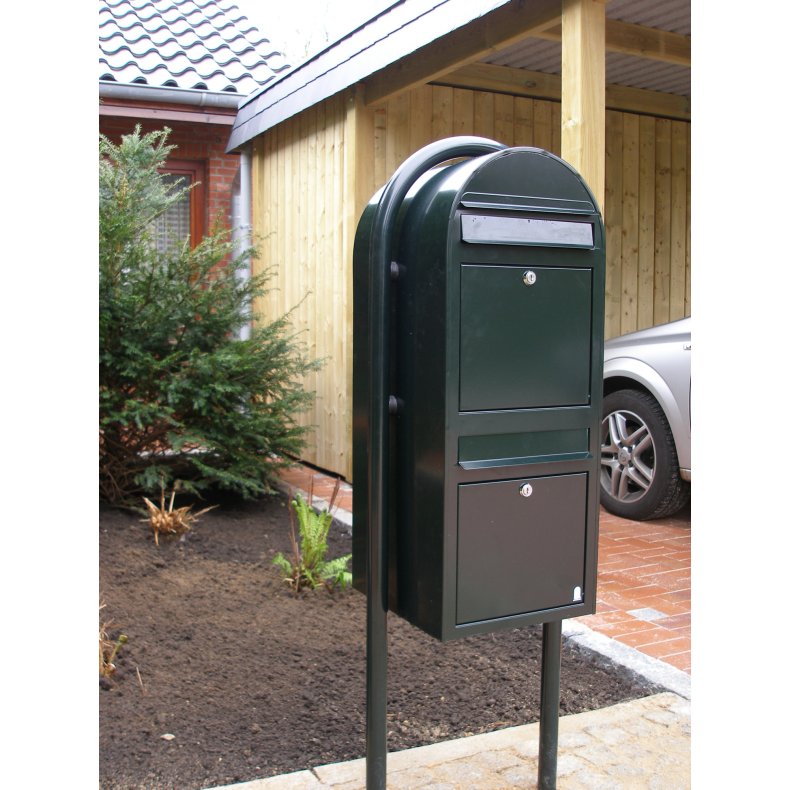 BOBI DUO - M�rkebl�t Postkasseanl�g - 2 enheder