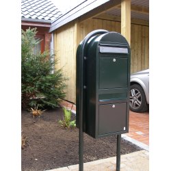 BOBI DUO - Brunt Postkasseanlg - 2 enheder