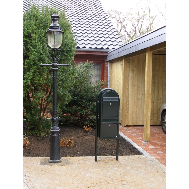 BOBI DUO - M�rkebl�t Postkasseanl�g - 2 enheder