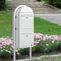 BOBI DUO - Brunt Postkasseanlg - 2 enheder