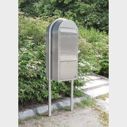 BOBI DUO - Brunt Postkasseanlg - 2 enheder