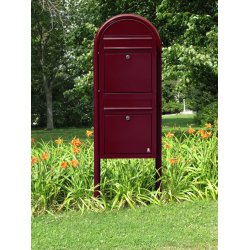 BOBI DUO - Grt Postkasseanlg med Indkast i Rustfrit stl - 2 enheder