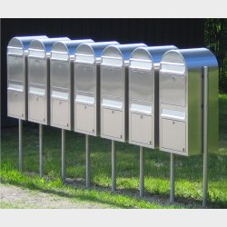 BOBI DUO - Brunt Postkasseanlg - 2 enheder