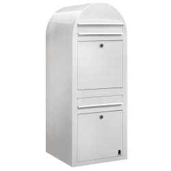 BOBI DUO - Hvidt Postkasseanl�g - 2 enheder