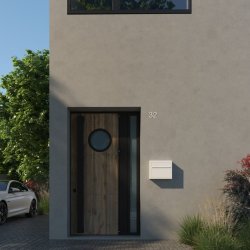 ELEGANCE - Sort Postkasse