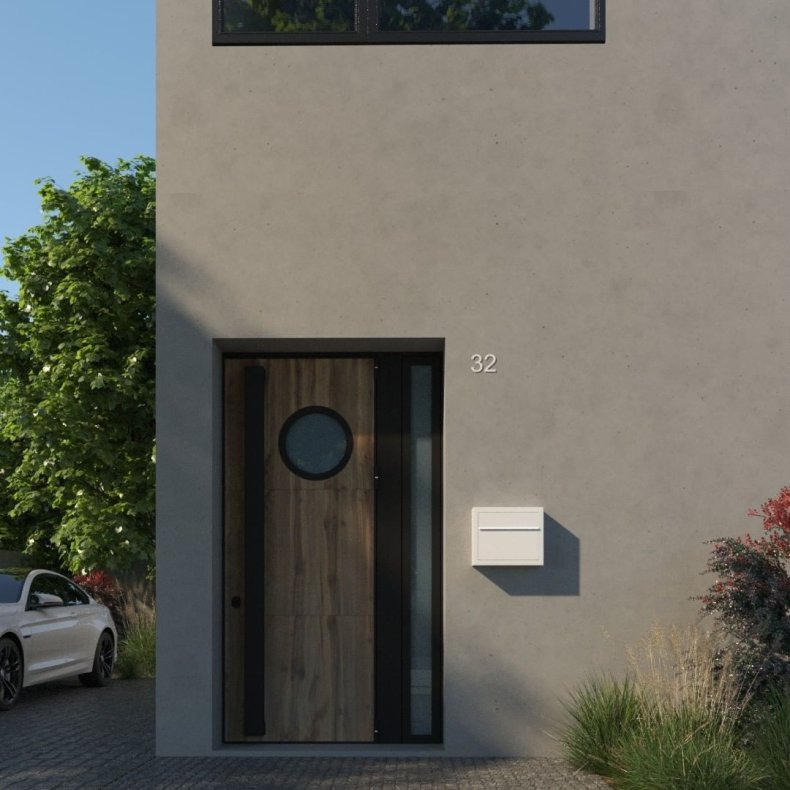 ELEGANCE - Sort Postkasse