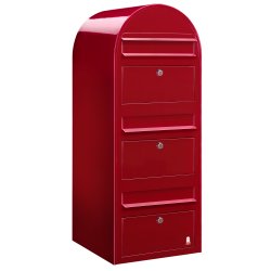 BOBI TRIO - Rdt Postkasseanlg - 3 enheder