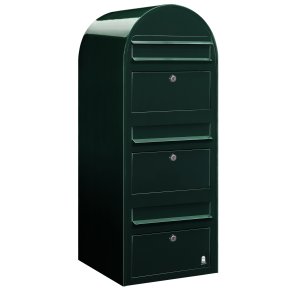 BOBI TRIO - Mrkegrnt Postkasseanlg - 3 enheder