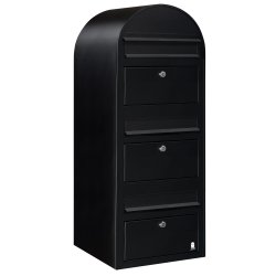 BOBI TRIO - Sort Postkasseanlg - 3 enheder