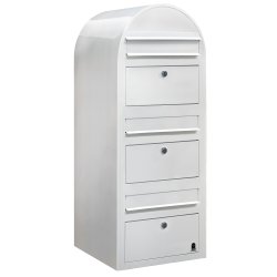 BOBI TRIO - Hvidt Postkasseanlg - 3 enheder