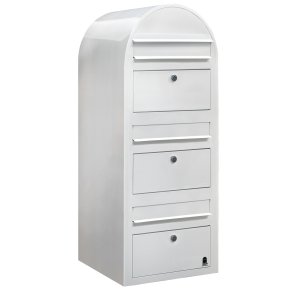 BOBI TRIO - Hvidt Postkasseanlg - 3 enheder